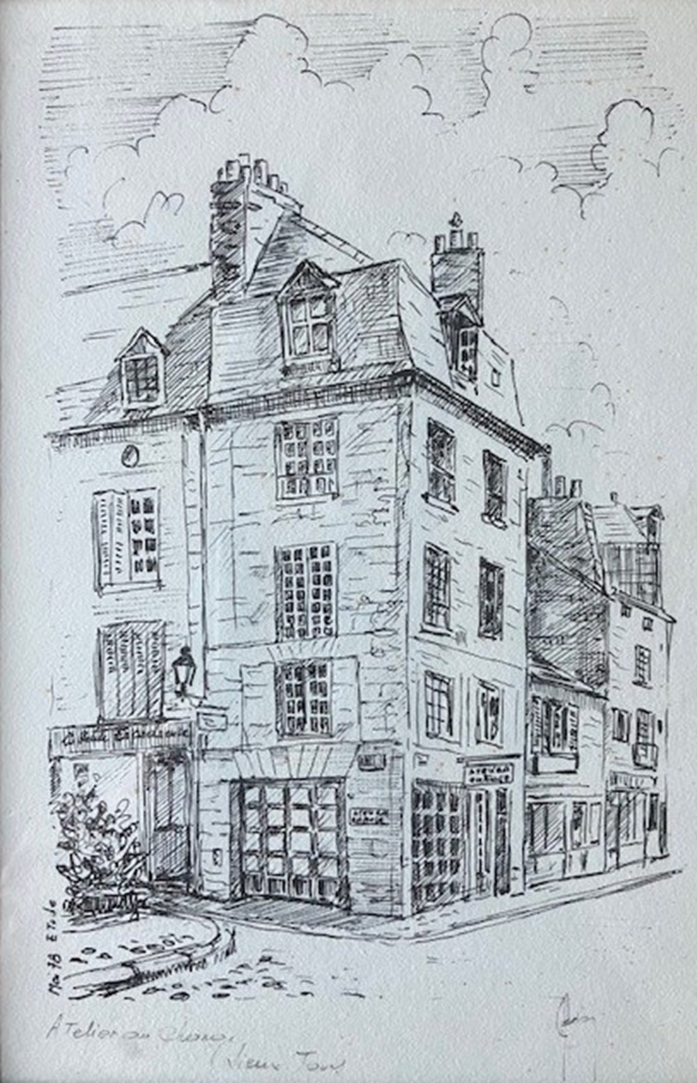 Atelier du Change (mai 1978) - Vieux Tours - Claude BESNARD art antiquites estampes gravures atelier du change mai 1978 vieux tours claude besnard