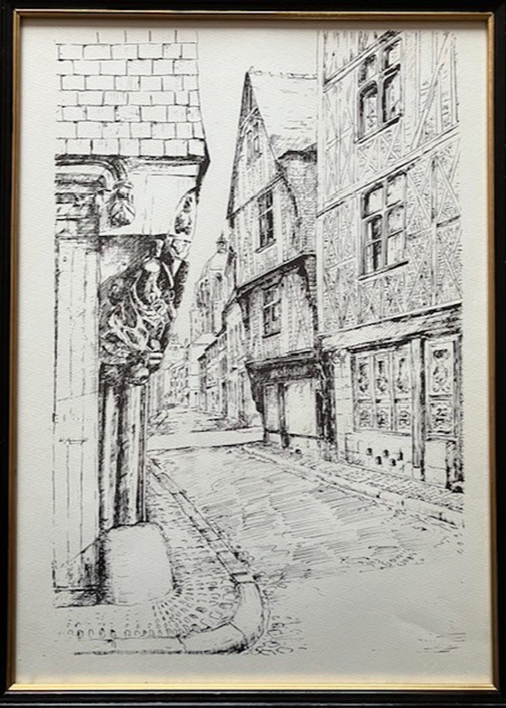 Rue du Change (2) - Claude BESNARD art antiquites estampes gravures rue du change 2 claude besnard