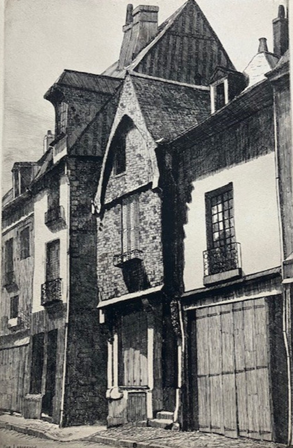 art antiquites estampes gravures gravure eau forte tours rue losserand gilbert riche 1942