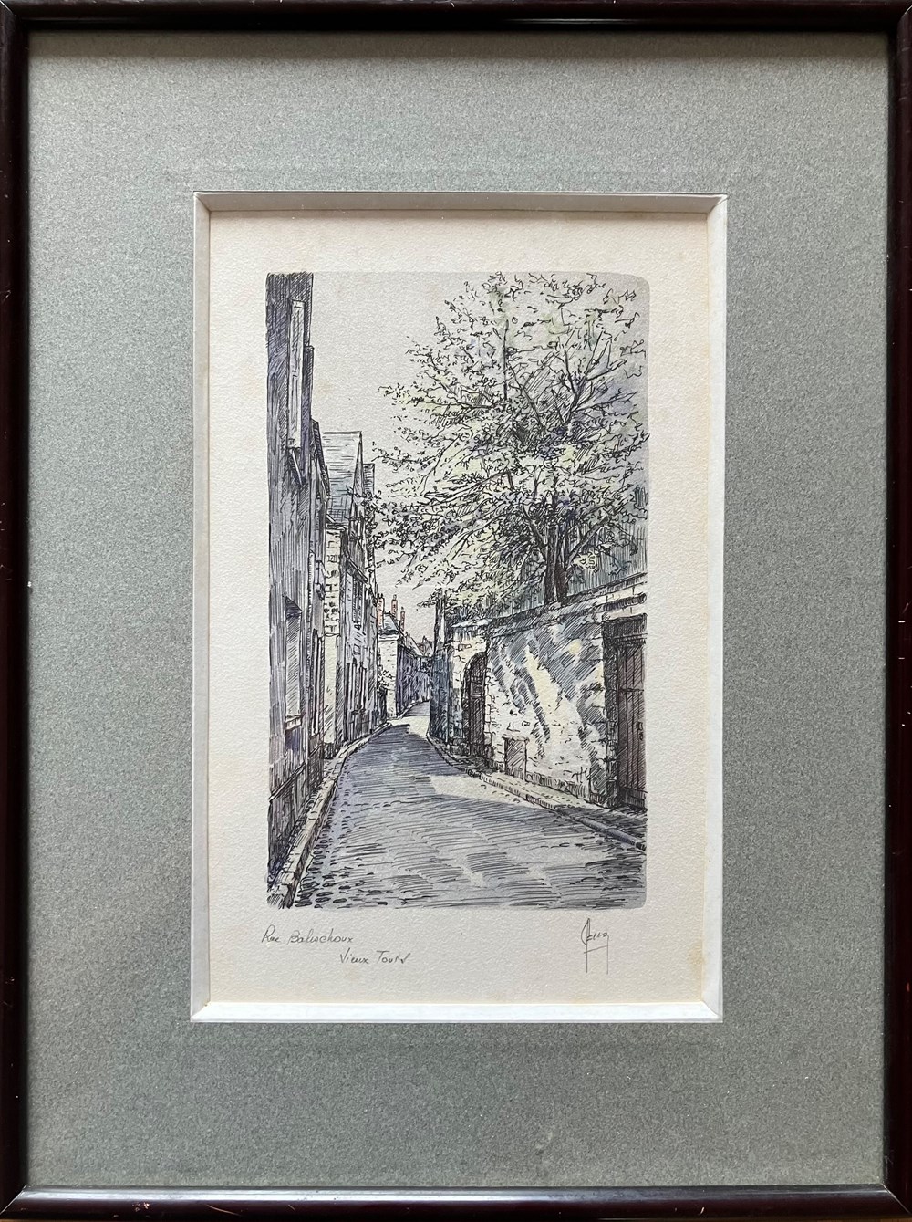 Rue Baleschoux - Claude BESNARD art antiquites estampes gravures rue baleschoux claude besnard
