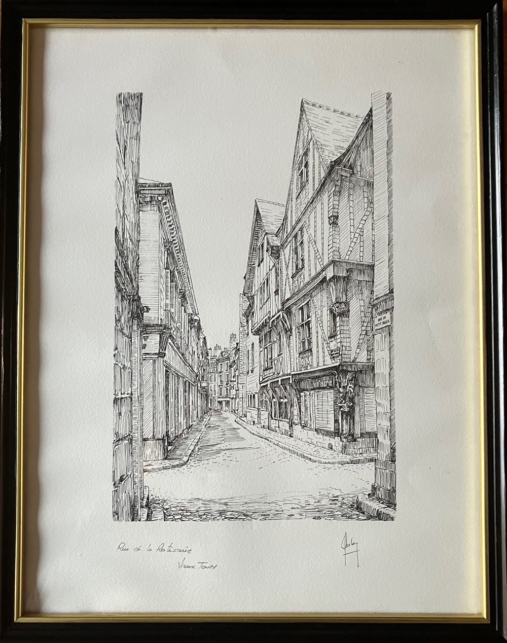 Rue de la Rôtisserie (2) - Claude BESNARD art antiquites estampes gravures rue de la rotisserie 2 claude besnard
