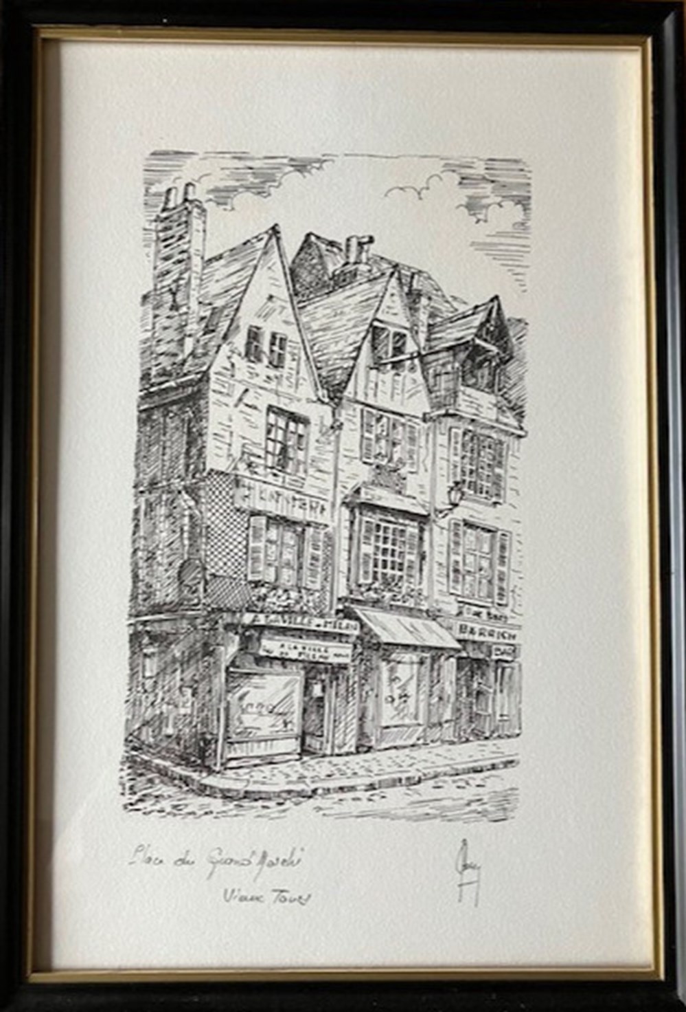 art antiquites estampes gravures place du grand marche aout 1978 claude besnard