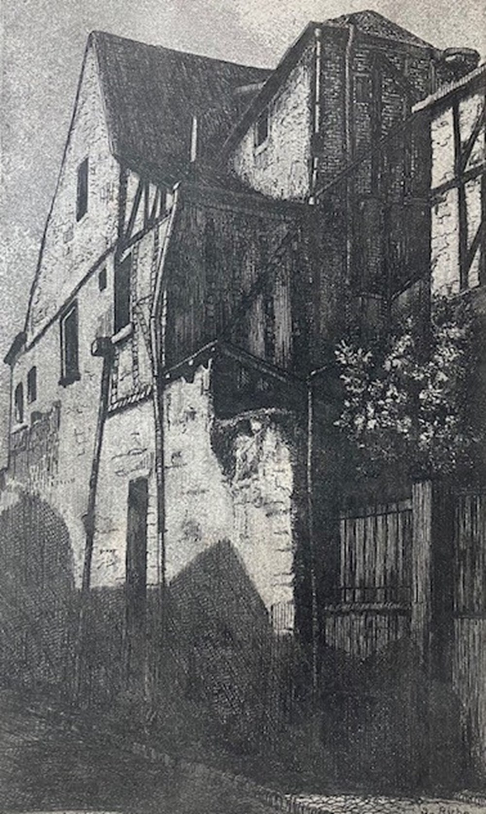 art antiquites estampes gravures gravure eau forte tours rue andre chenier gilbert riche 1942