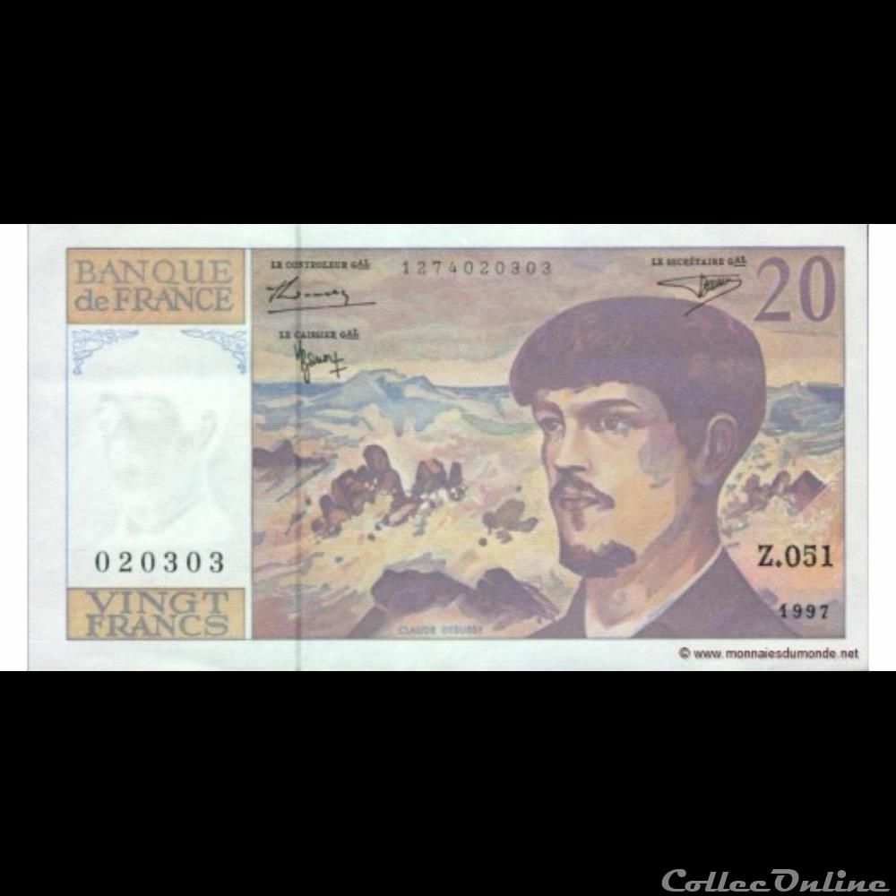 Billet 20 francs france billet 20 francs