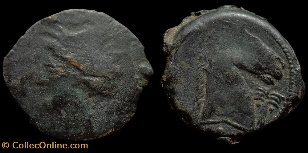 Carthage - Shekel (300-264 a.c.n.) monnaies antiques grecques carthage shekel 300 264 a c n