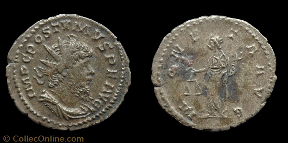 monnaies antiquite jc ap romaines republicaines imperiales postume moneta avg