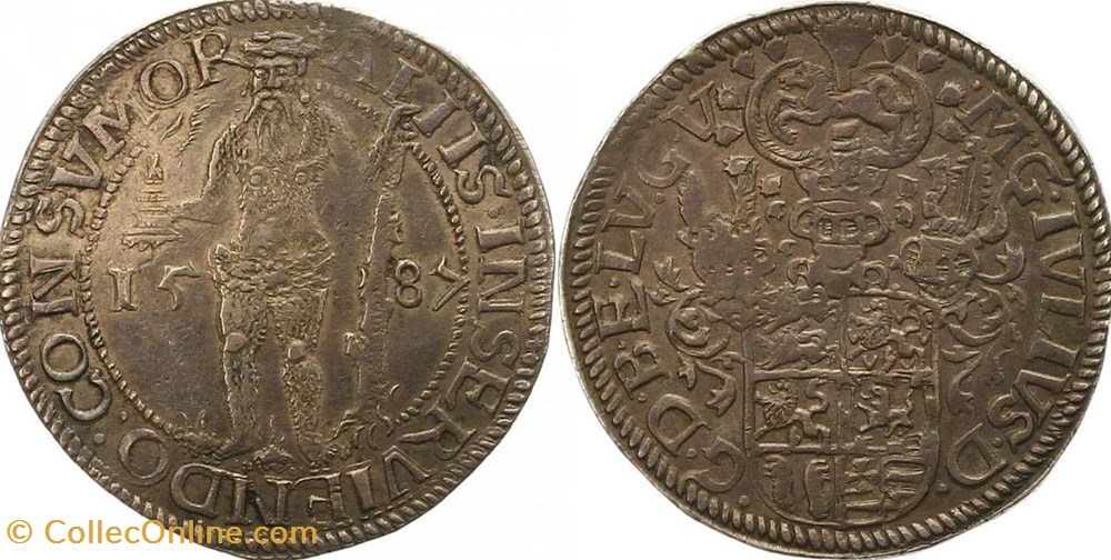 coins world germany 1587 brunswick wolfenbuttel thaler