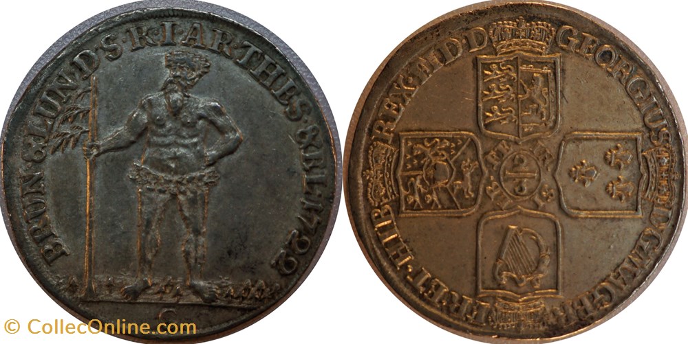 1722 Brunswick-Luneberg-Calenberg-Hannover coins world germany 1722 brunswick luneberg calenberg hannover
