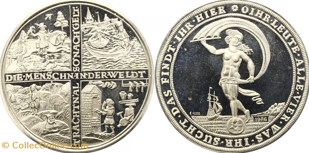 1622 (1976) Brunswick-Wolfenbüttel 1-1/4 Thaler coins world germany 1622 1976 brunswick wolfenbuttel 1 1 4 thaler