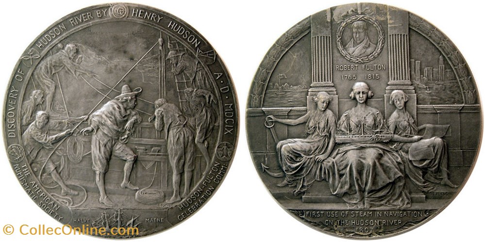 medals united states hudson fulton celebration