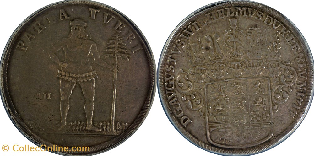1717 Brunswick-Wolfenbuttel Thaler coins world germany 1717 brunswick wolfenbuttel thaler