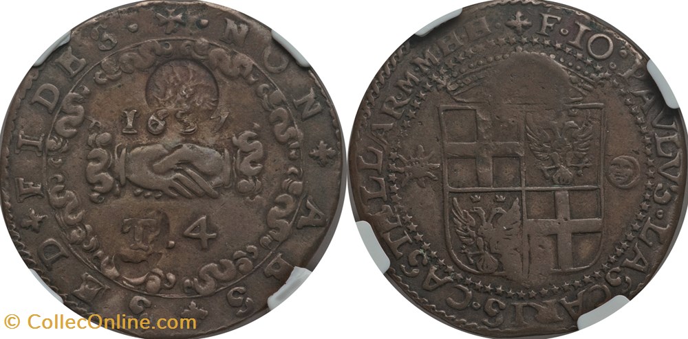 Malta 1741 4 Tari coins european medieval to malteserorden malta 1741 4 tari