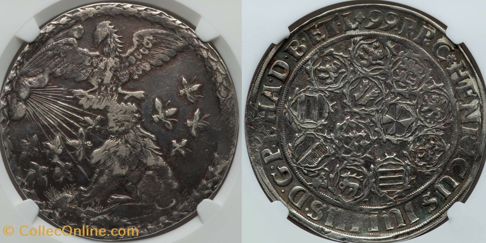 1599 Brunswick-Wolfenbüttel Thaler DAV-9093 coins world germany 1599 brunswick wolfenbuttel thaler dav 9093