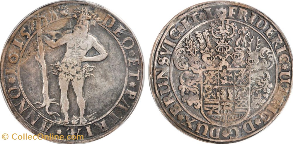 1615 Brunswick-Wolfenbüttel Thaler coins world germany 1615 brunswick wolfenbuttel thaler