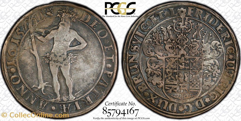 1615 Brunswick-Wolfenbüttel Thaler coins world germany 1615 brunswick wolfenbuttel thaler