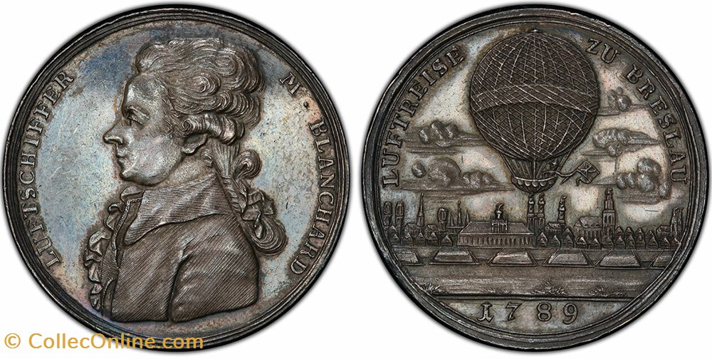 Breslau Ballooning Medal medals germany breslau ballooning medal
