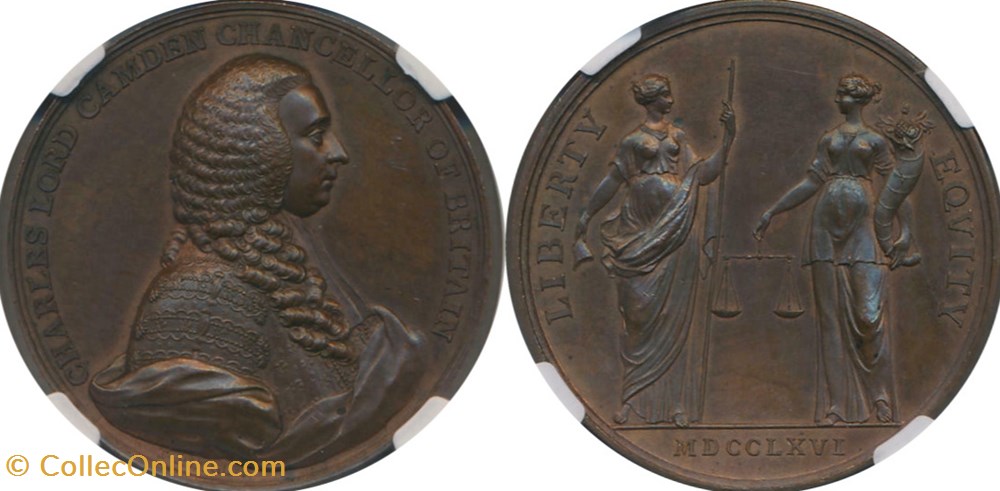 medals united kingdom 1766 bhm 97 lord camden