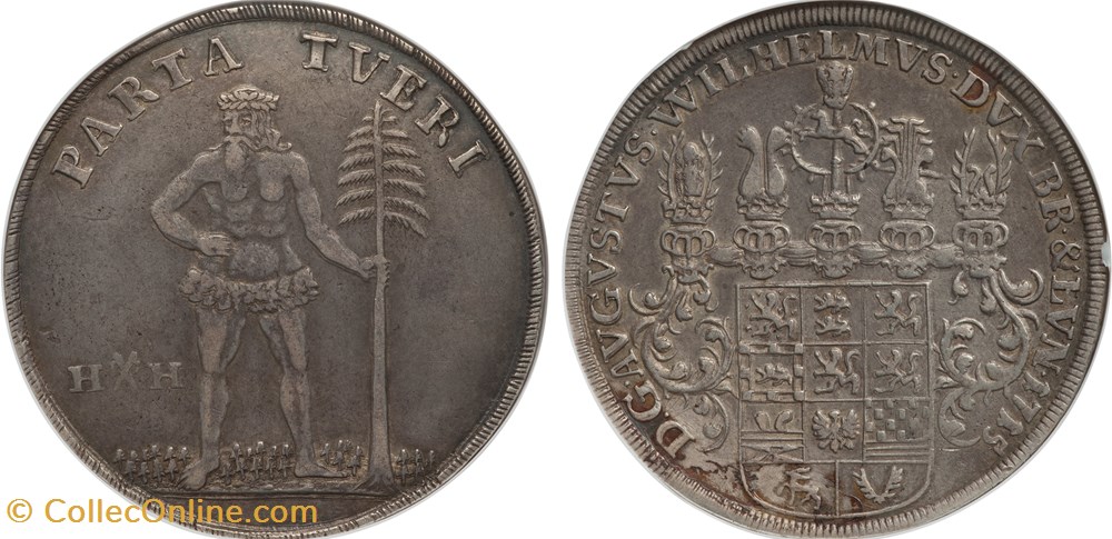 1715 Brunswick-Wolfenbuttel Thaler coins world germany 1715 brunswick wolfenbuttel thaler