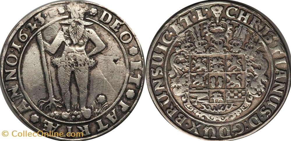 1623 Halberstadt Thaler coins world germany 1623 halberstadt thaler