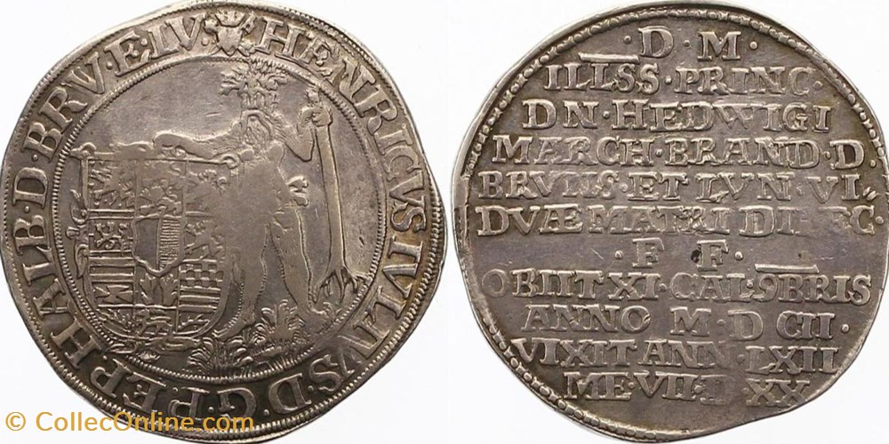 coins world germany 1602 brunswick wolfenbuttel thaler