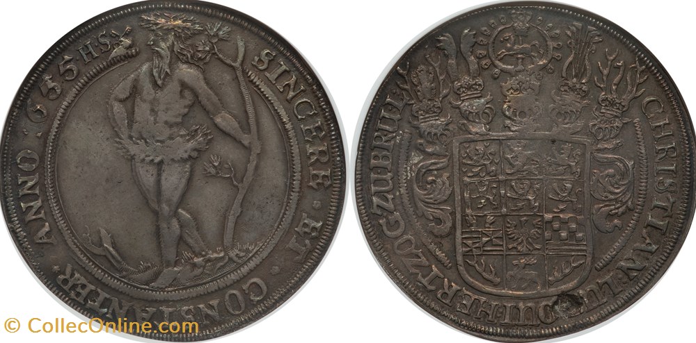 1655 Brunswick-Wolfenbuttel Thaler coins world germany 1655 brunswick wolfenbuttel thaler