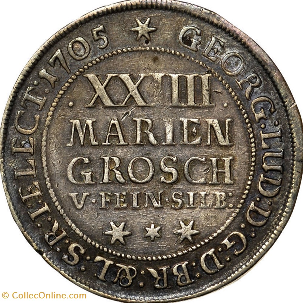 1705 Brunswick-Wolfenbuttel 2/3 Thaler coins world germany 1705 brunswick wolfenbuttel 2 3 thaler