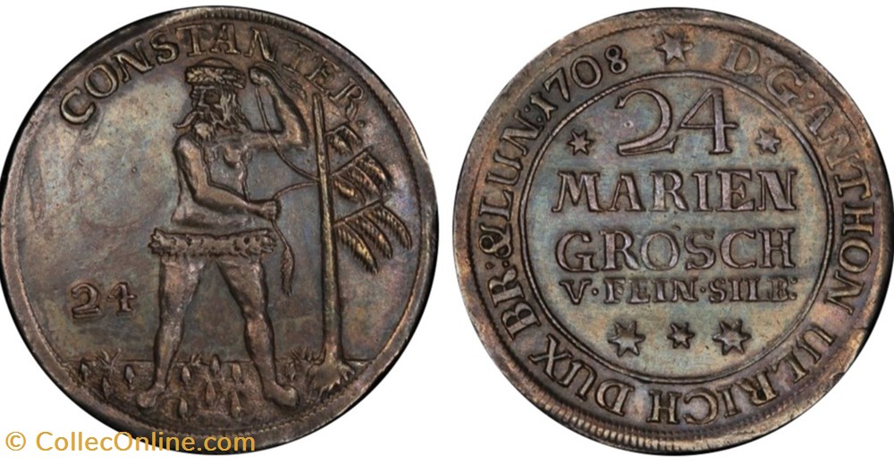 coins world germany 1708 brunswick wolfenbuttel 2 3 thaler