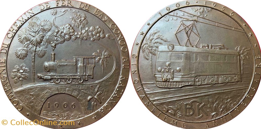 50th Anniversary of the Katanga Railroad medals congo 50th anniversary of the katanga railroad