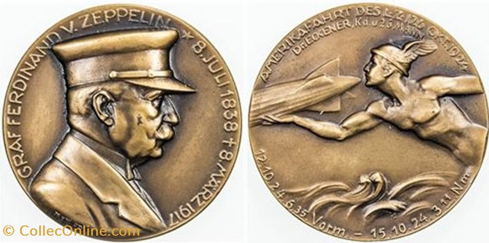 medals germany crossing of the atlantic by the lz 126