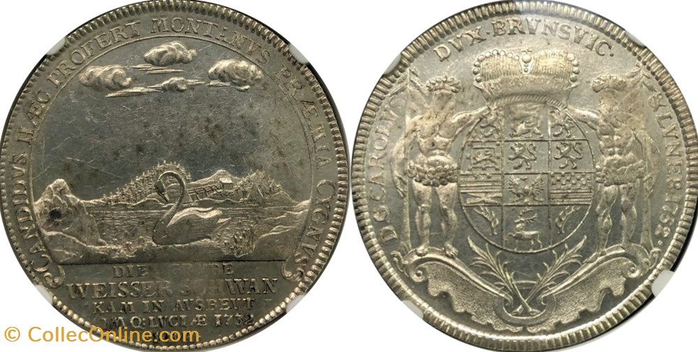 coins world germany 1752 brunswick wolfenbuttel thaler