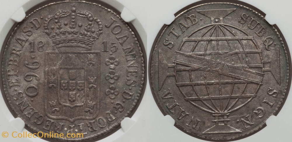 Brazil 1815R 960 Reis coins world brazil 1815r 960 reis
