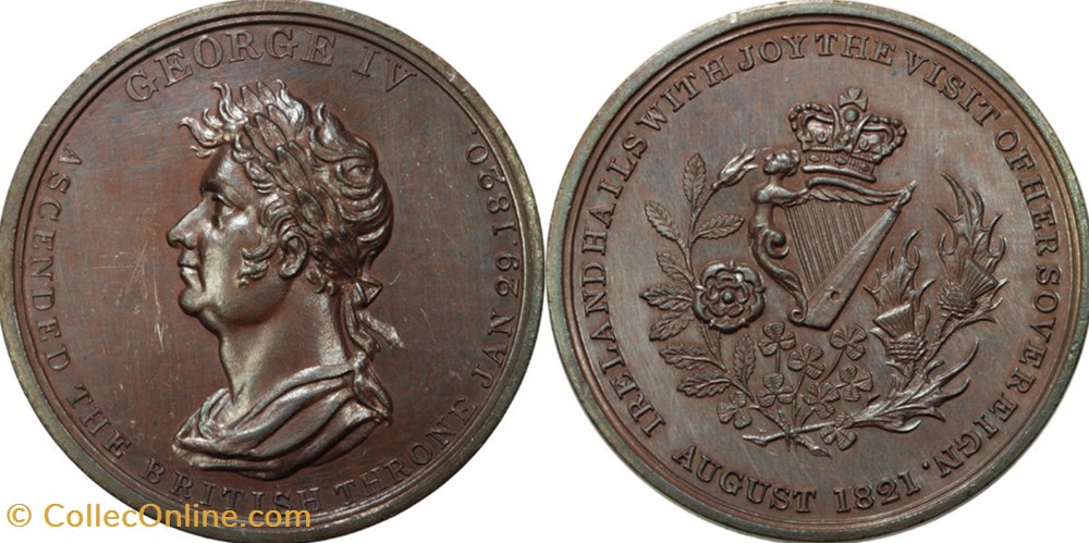 medals united kingdom 1821 bhm 1117 george iv visits ireland