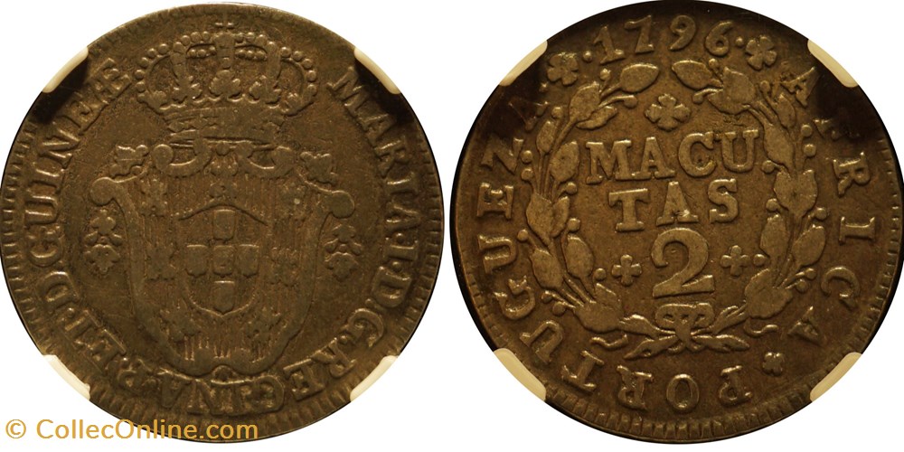 coins colonial portuguese colonies 1796 2 macuta