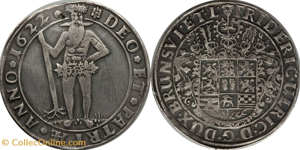 1622 Brunswick-Wolfenbuttel Thaler coins world germany 1622 brunswick wolfenbuttel thaler