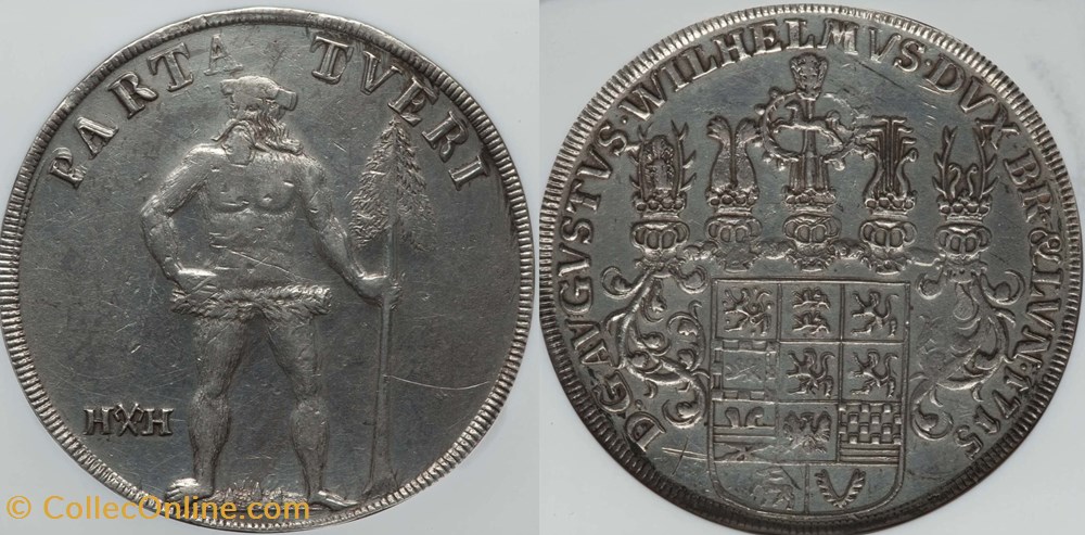 coins world germany 1715 brunswick wolfenbuttel thaler