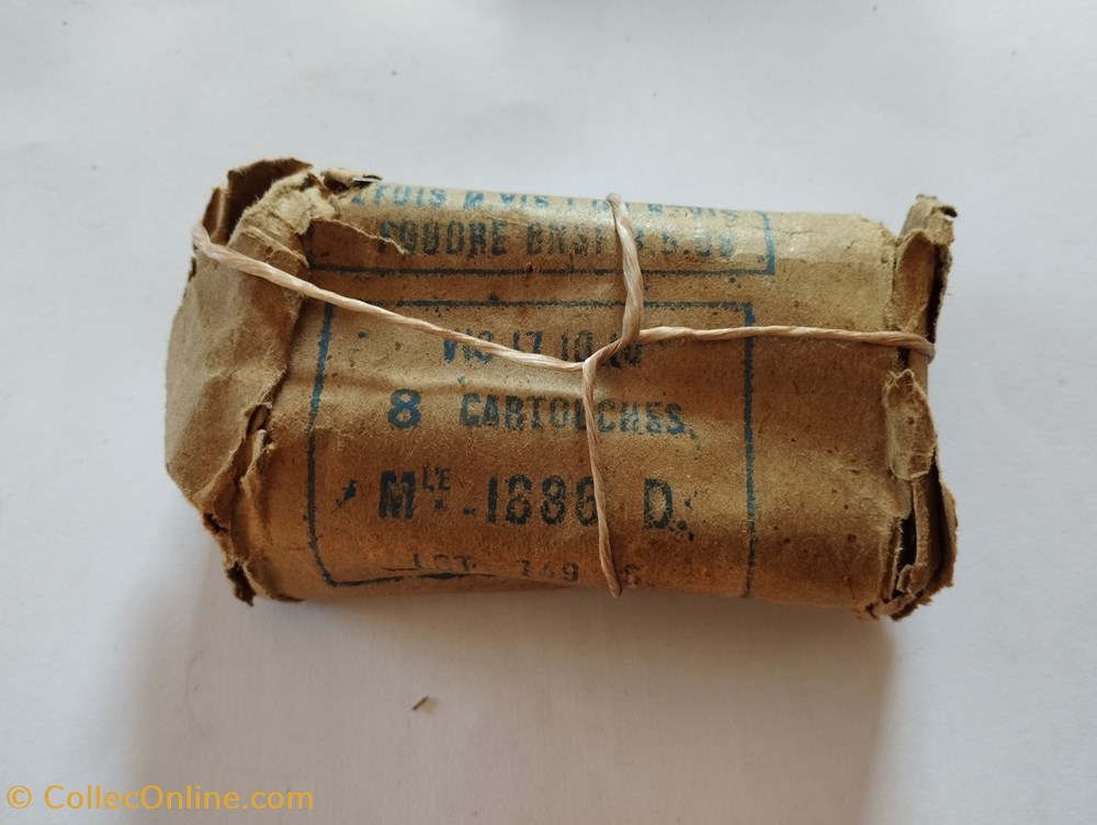 Paquet de 8 cartouches de 8x51R balle D militaria munitions paquet de 8 cartouches de 8x51r balle d