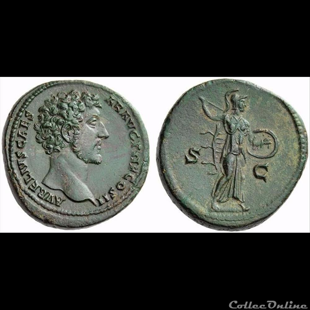 Marc Aurèle- Sesterce 2 monnaie antique romaine marc aurele sesterce