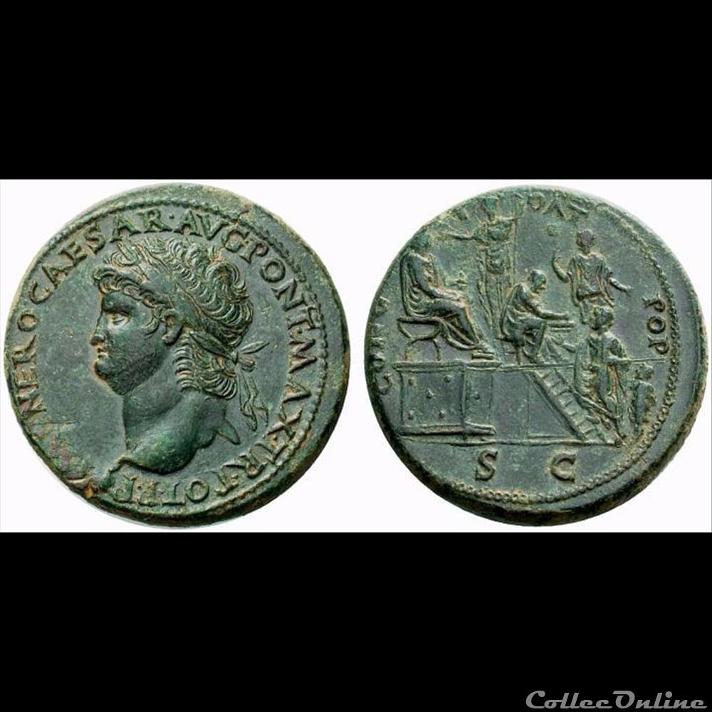 Neron - Sesterce monnaie antique romaine neron sesterce