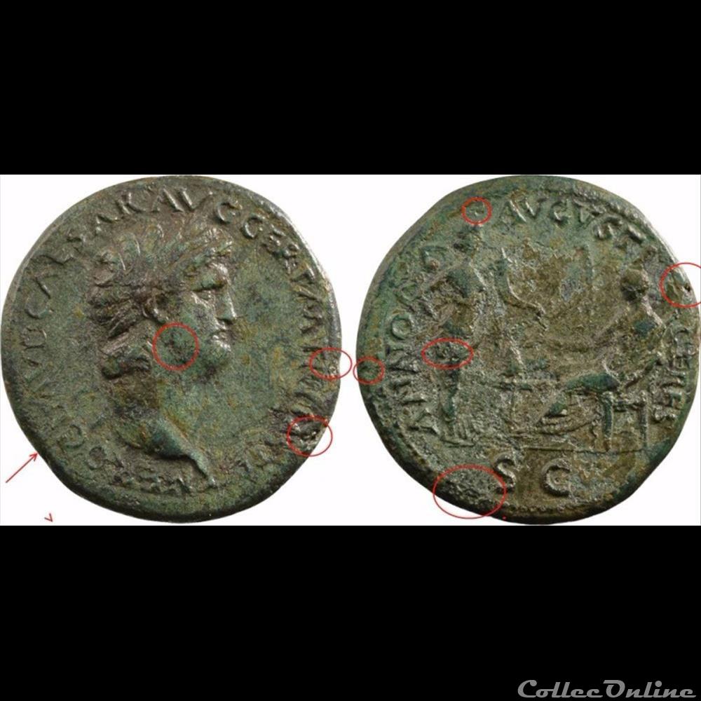 Neron - Sesterce monnaie antique romaine neron sesterce
