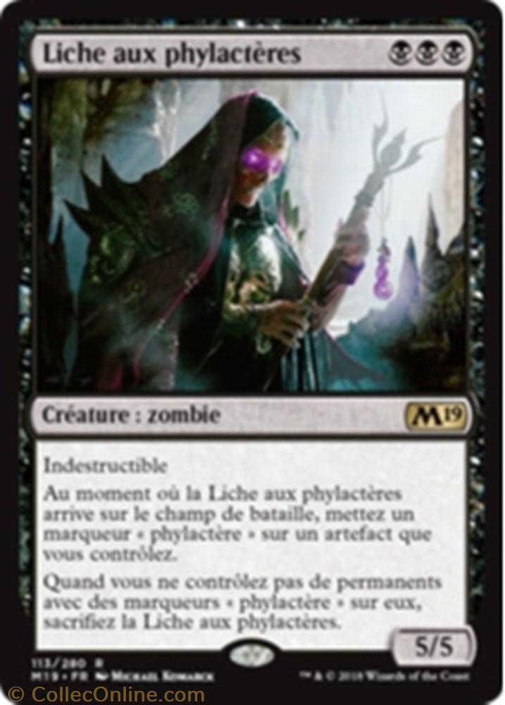 Liche aux phylactères jeux jouet carte jouer liche aux phylacteres