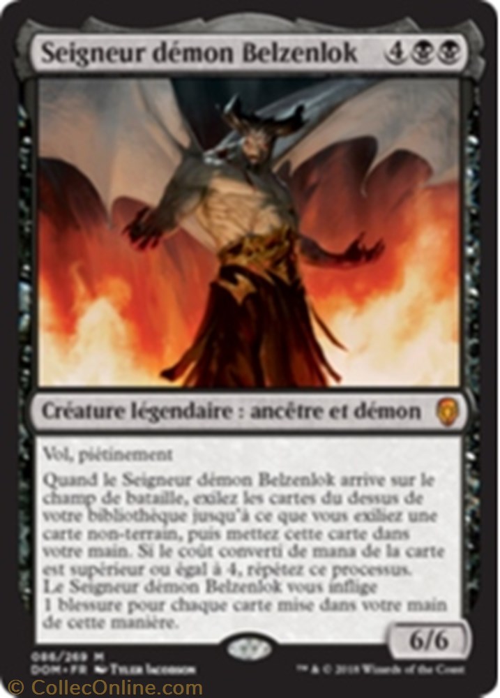 jeux jouet carte a jouer seigneur demon belzenlok