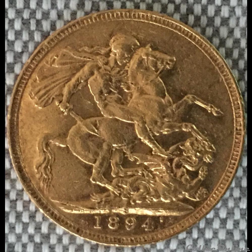 monnaie france moderne souverain victoria 1894