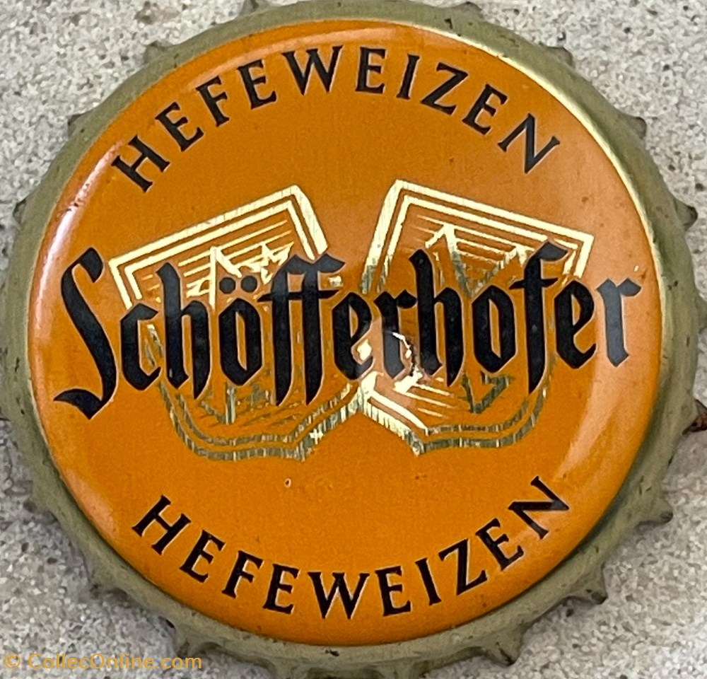 Schöfferhofer tampinhas de garrafas cerveja alemanha schofferhofer