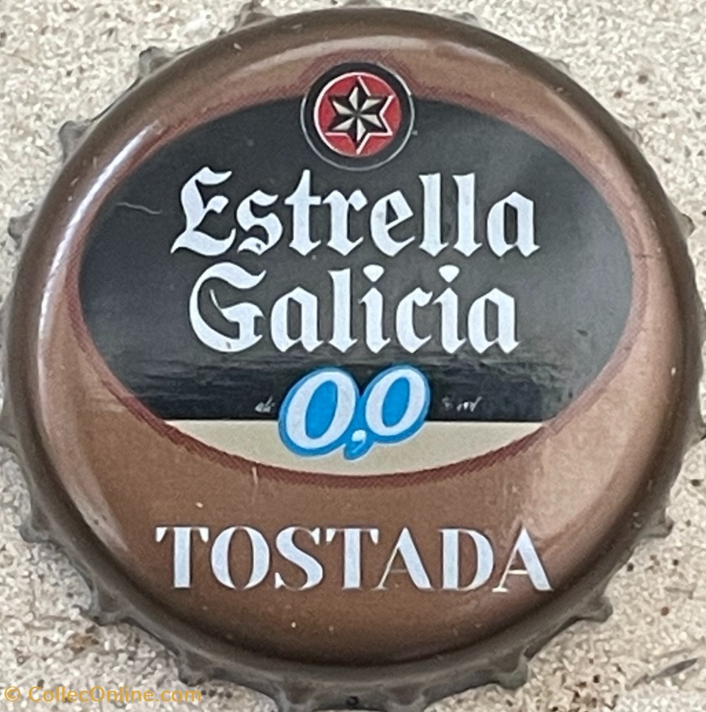 Estrella Galícia tampinhas de garrafas cerveja espanha estrella galicia