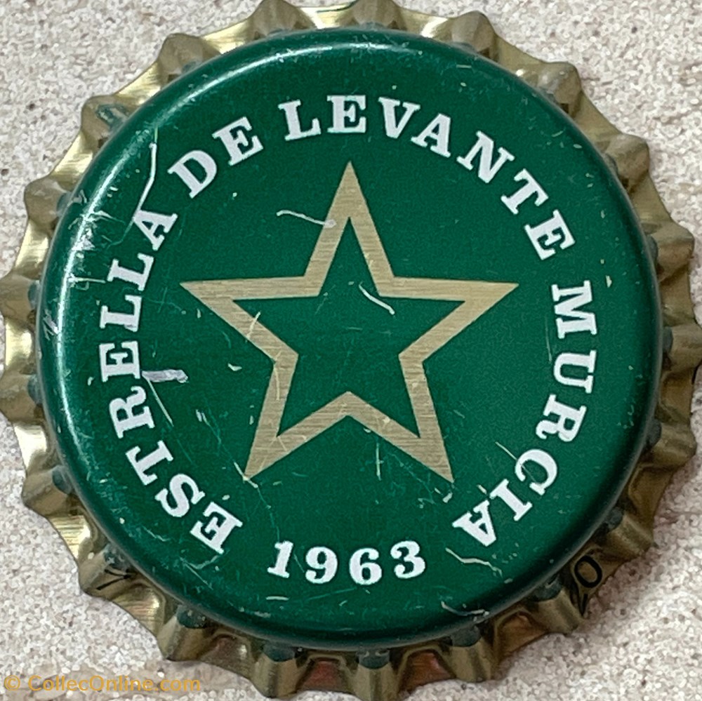 Estrella de Levante tampinhas garrafas cerveja espanha estrella de levante