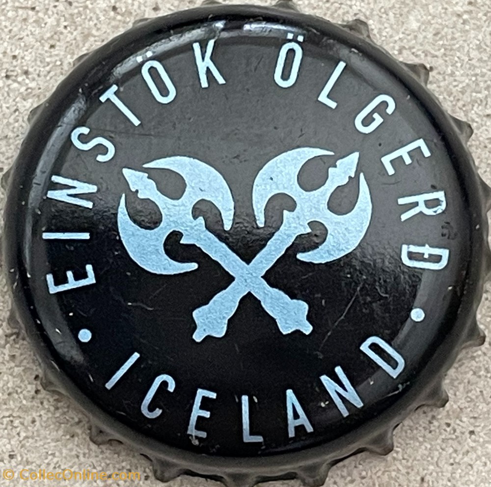 Einstök tampinhas de garrafas cerveja islandia einstok