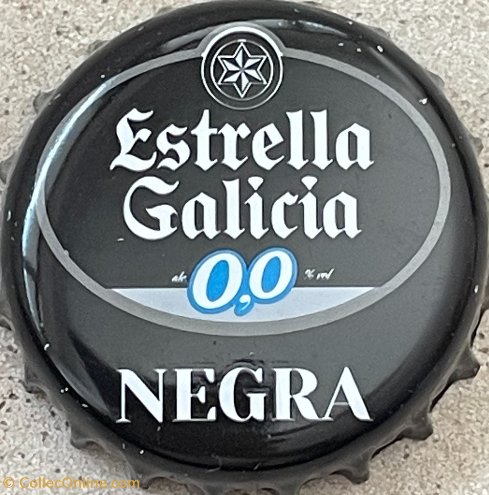 tampinhas de garrafas cerveja espanha estrella galicia
