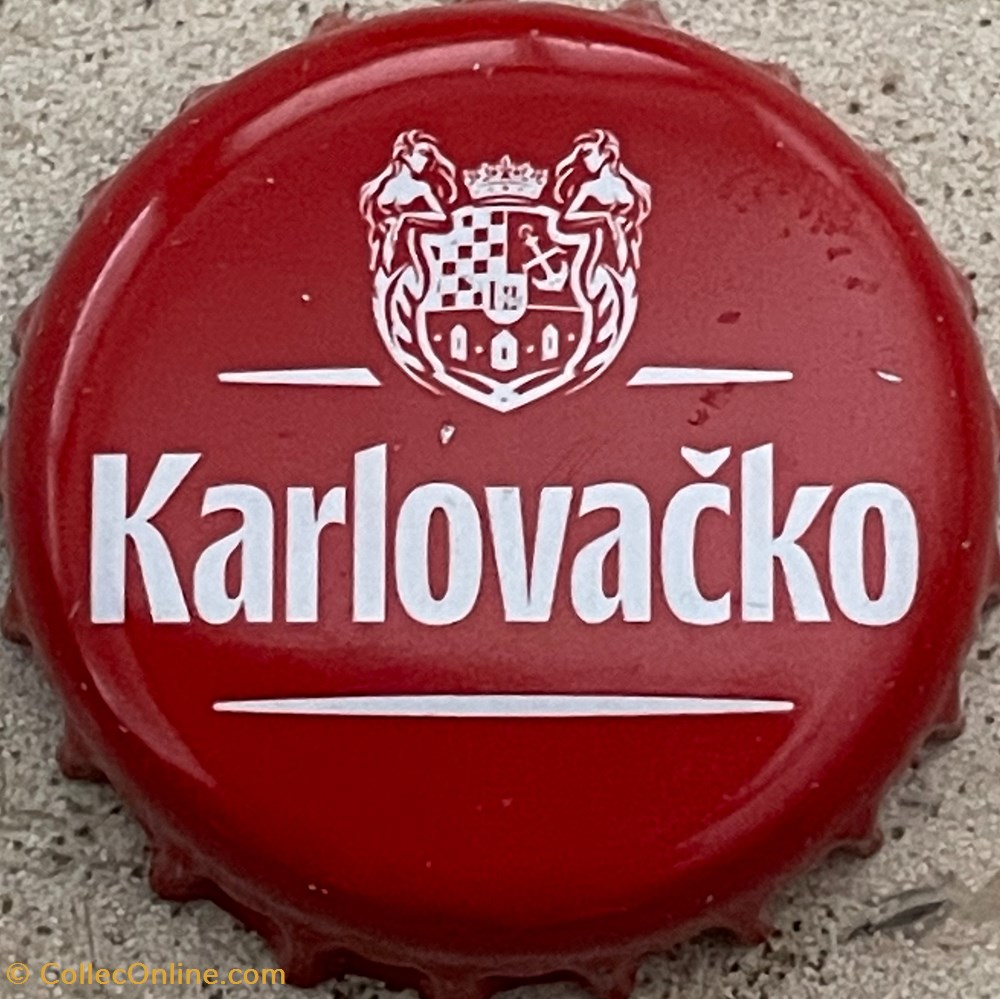 tampinhas de garrafas cerveja croacia karlovacko