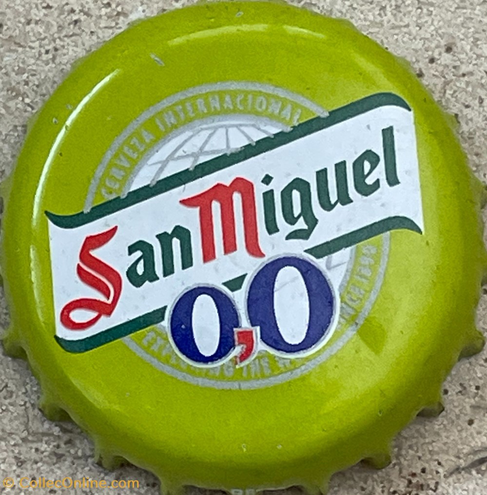 San Miguel tampinhas de garrafas cerveja espanha san miguel