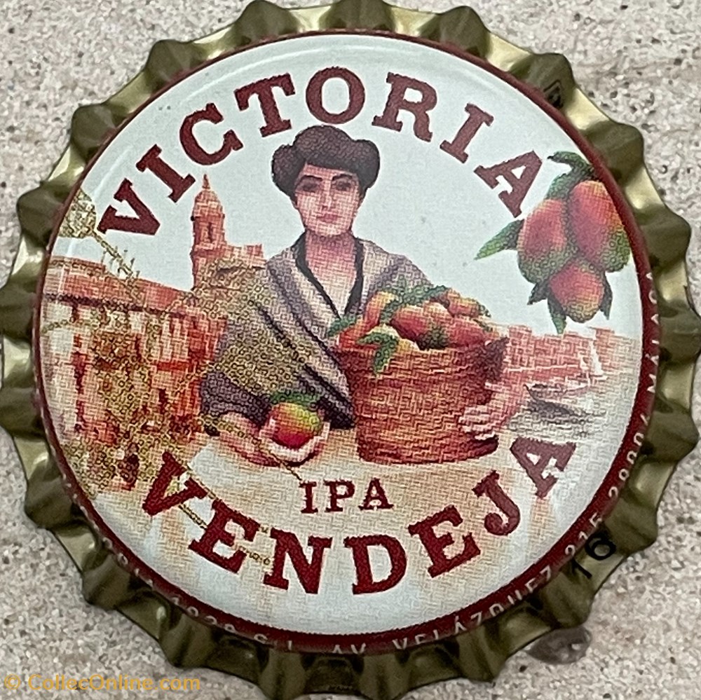 Victoria tampinhas de garrafas cerveja espanha victoria